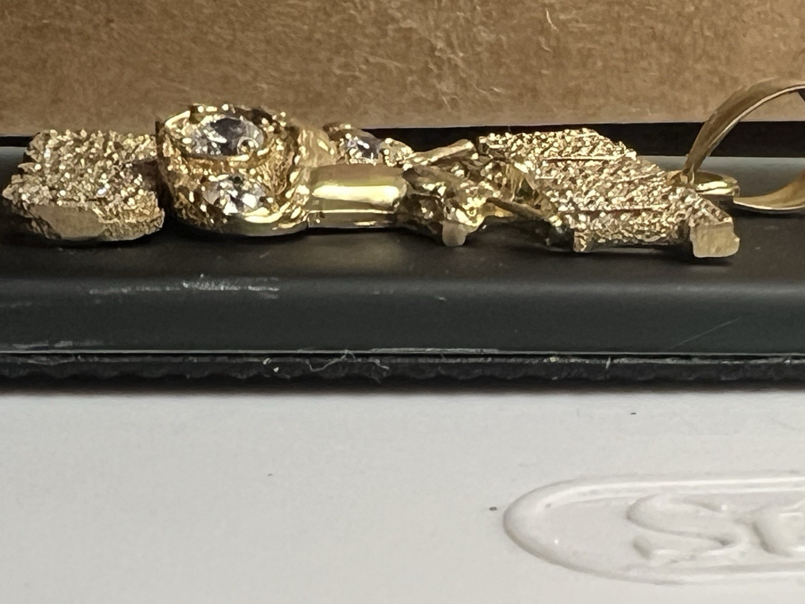 Vintage 90s 417/10k Solid Gold Pendant
