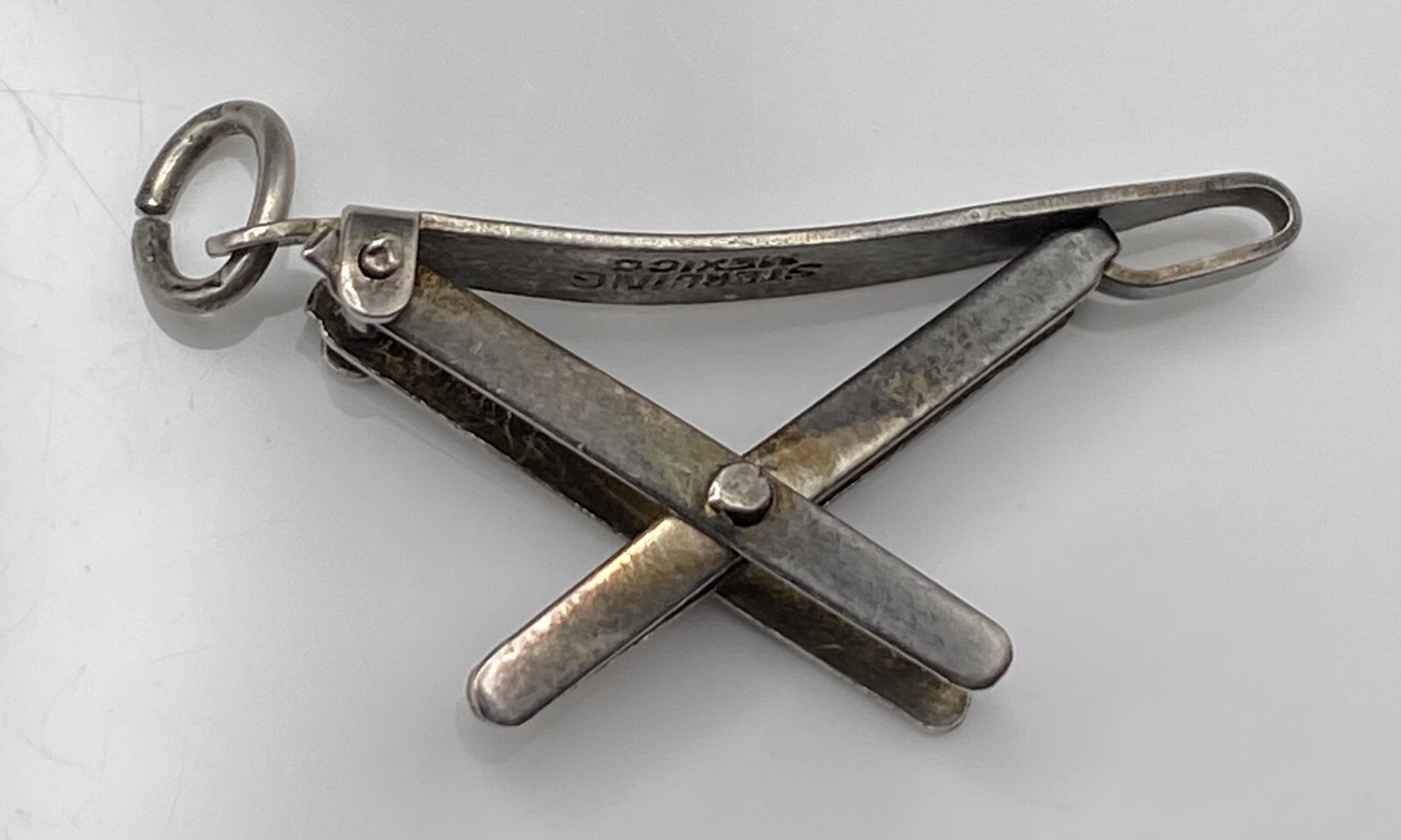 Vintage 40’s Mexico Sterling Silver Folding IRONING BOARD Movable Charm