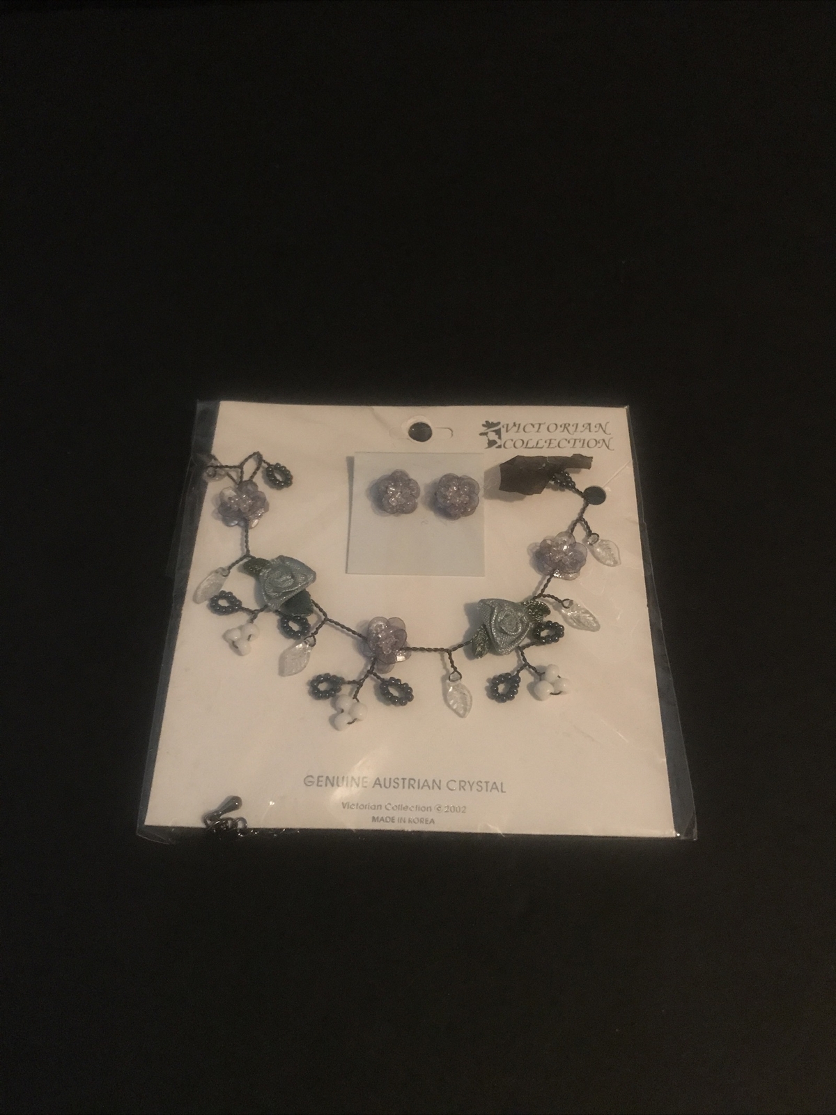 ✨VTG Victorian Collection Genuine Australian Crystal Necklace&Earrings NRFP MIB✨