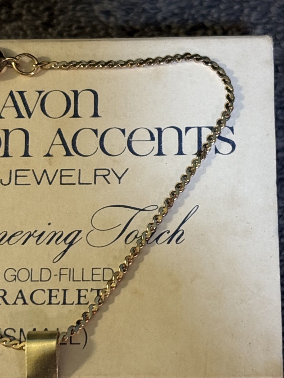 VTG 1978 Avon 14K Gold Filled Bracelet Size Small MIB!