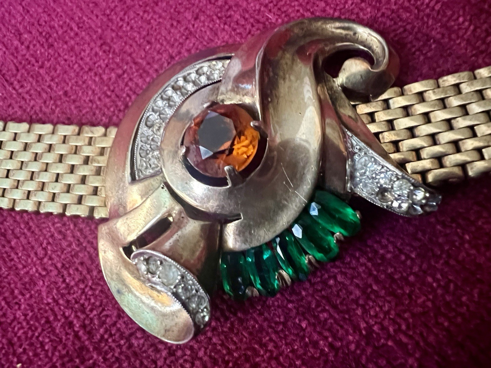 RETRO DECO KREISLER SIGNED RETRO DECO MESH BRACELET