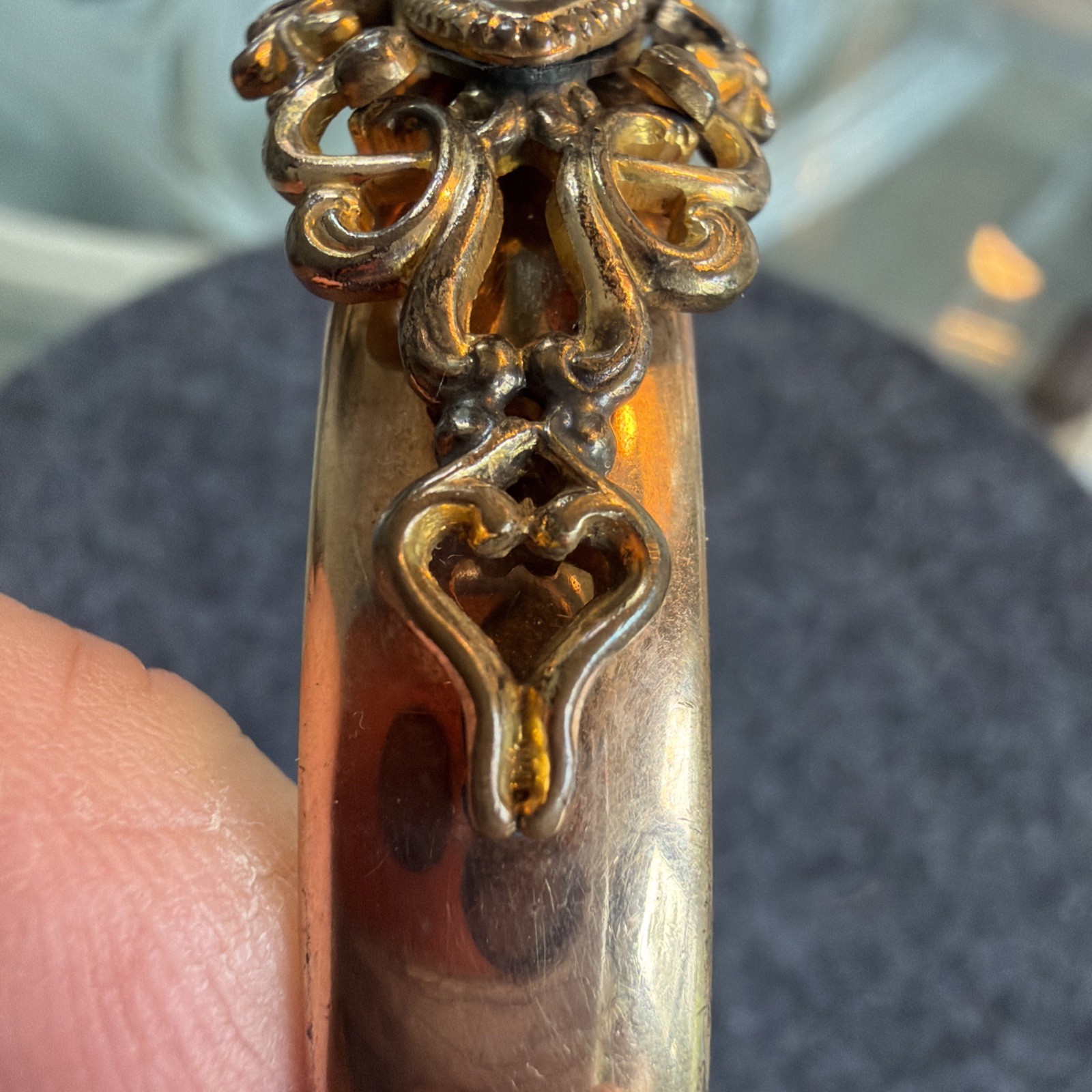 Antique 1907 F.M. Co Gold Filled Expansion Bangle Bracelet Victorian Edwardian