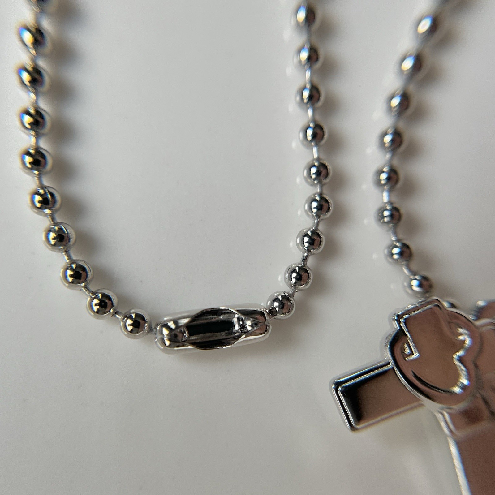 ✝️ WWJD Christian Pendant Dog Tag Necklace w Cross Charm What Would Jesus Do?