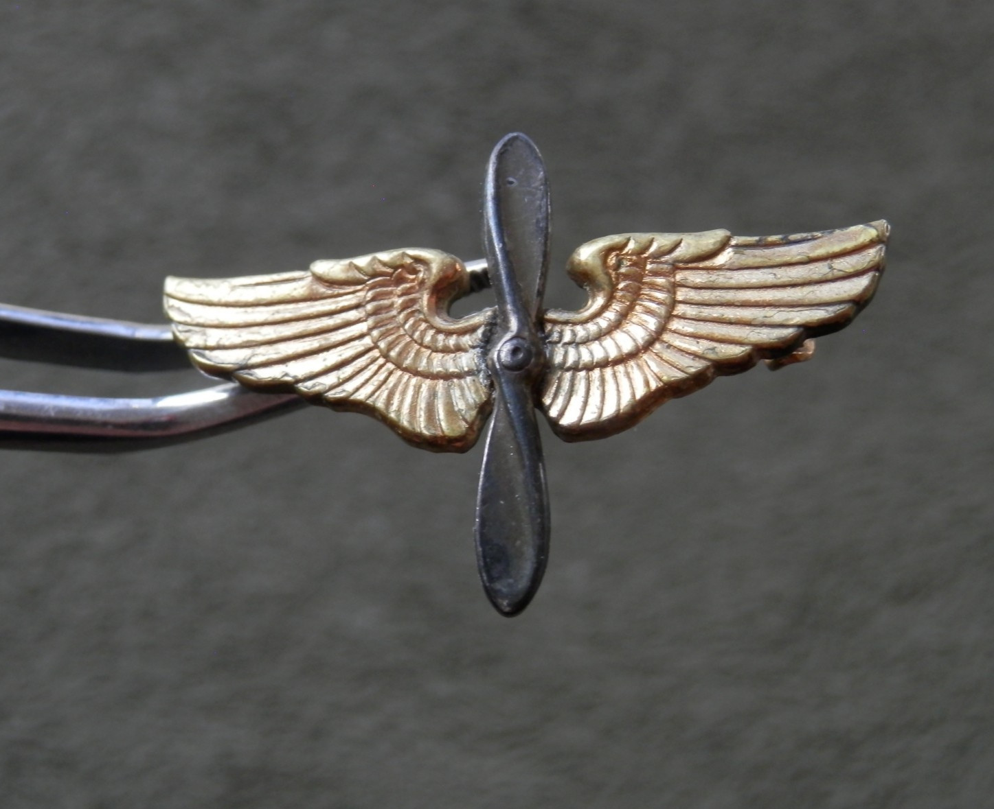 WW II U.S. Army Aviation Cadet Sweetheart Vtg Sterling Silver Lapel Pin Badge