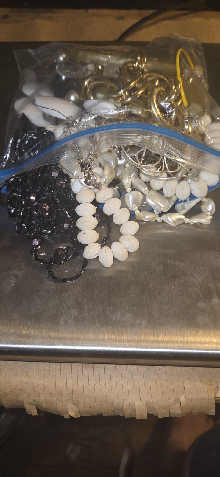 Costume Jewelry Lot Necklaces, Choker, Earrings 1 Lb + Item # 1243