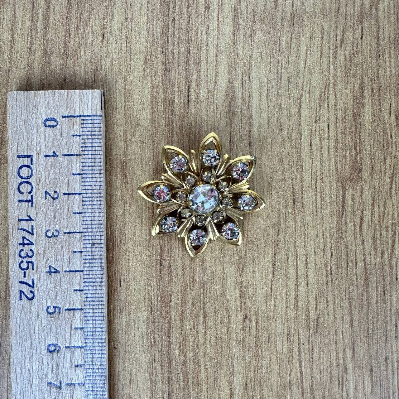 Czech Republic Vintage brooch – USSR jewelry – soviet gilding 3 pcs