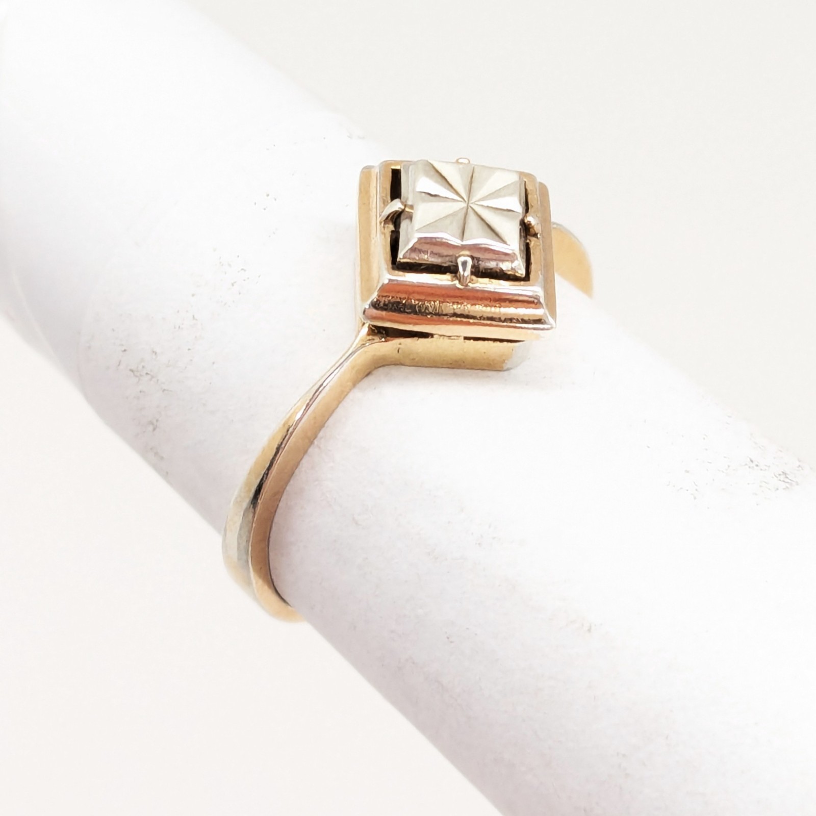 Vintage Elegant RING Silver 925 with bright pattern -size: 7US (17.5mm)| UA #132