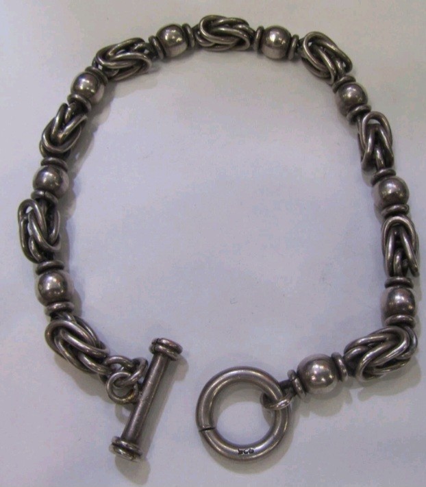 Vintage Handmade Sterling Silver Men’s 925 Huge and Heavy Bracelet 34.6 Grams