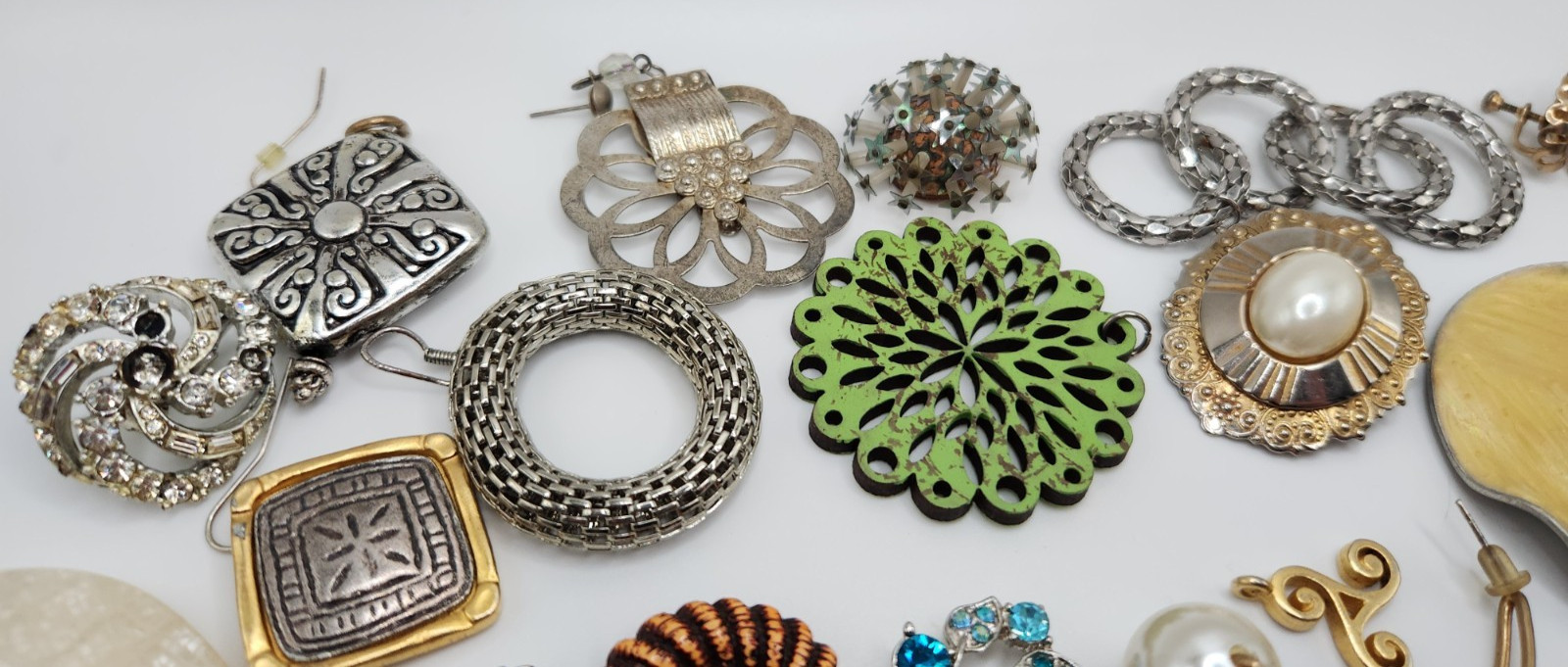 Craft Jewelry Pieces Junk Drawer 35 Different Pieces