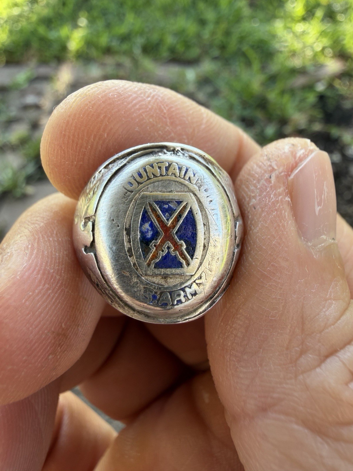 Vintage Military Army Class Ring