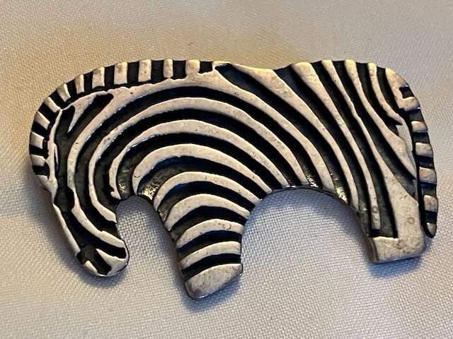 James Avery Zebra Brooch/Pendant 925 Silver