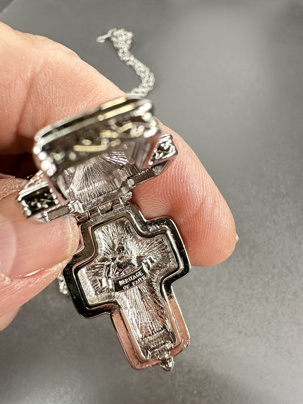 I Am Edgar Berebi My Heritage Of Faith Reliquary locket 4 My Show HSN 1999