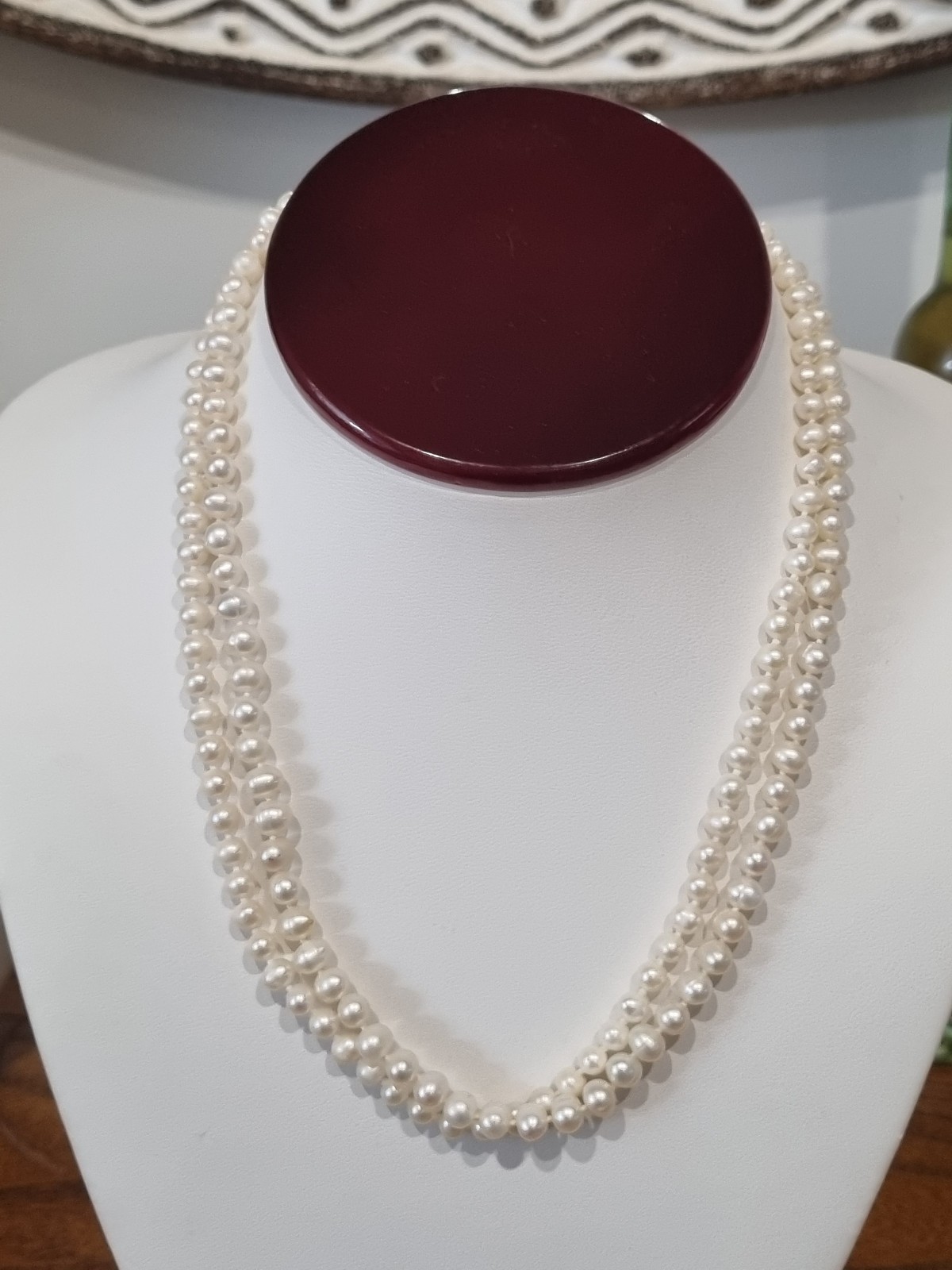 Two Vintage (2) 14k Gold Single Strand Pearl Necklaces c1990s JCM See Video