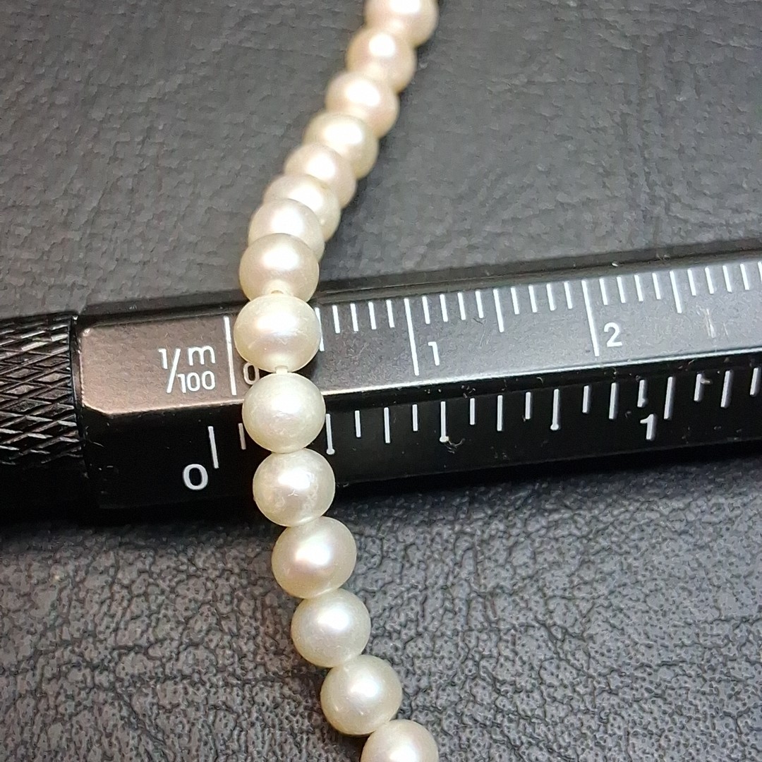 Sterling Silver 925 Clasp Freshwater Pearl Necklace. 17.839