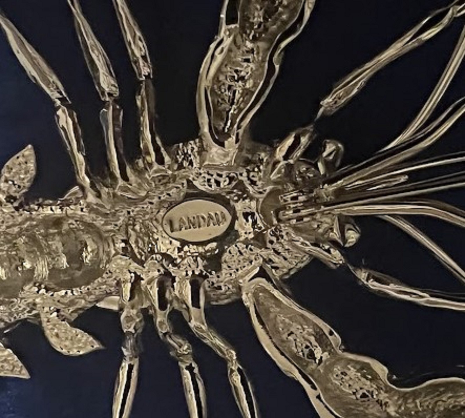 LANDAU Rhinestone Lobster 5″ EXQUISITE
