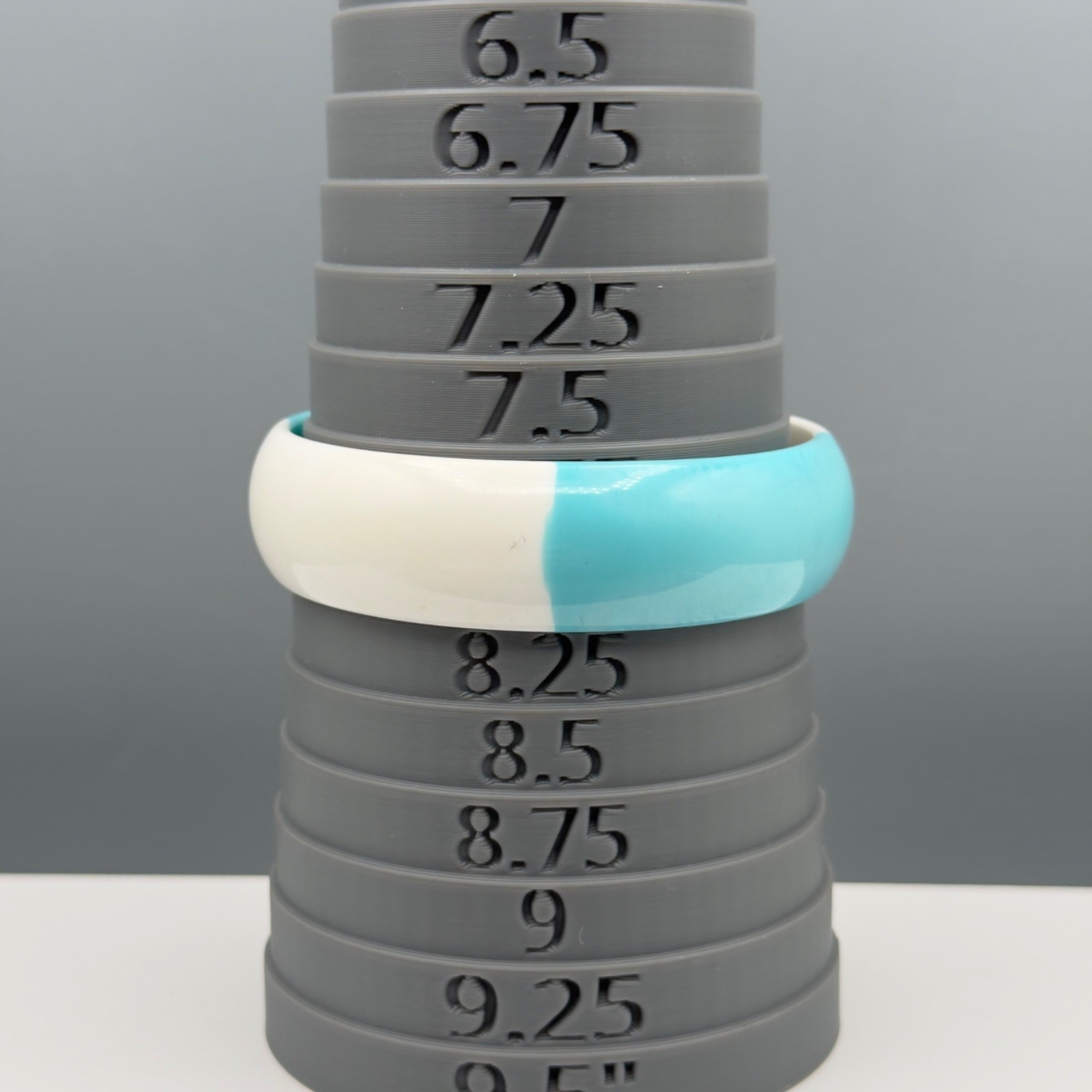 Retro White Blue Lucite Bangle Bracelets Stackable Spring Set Of 5 Mixed