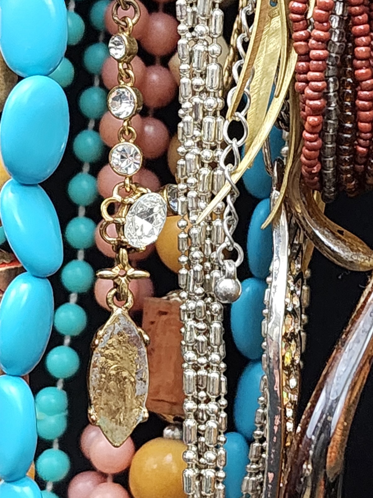Estate Vintage Costume Jewelry Large Lot 6 LBS Over 100 Necklaces Retro