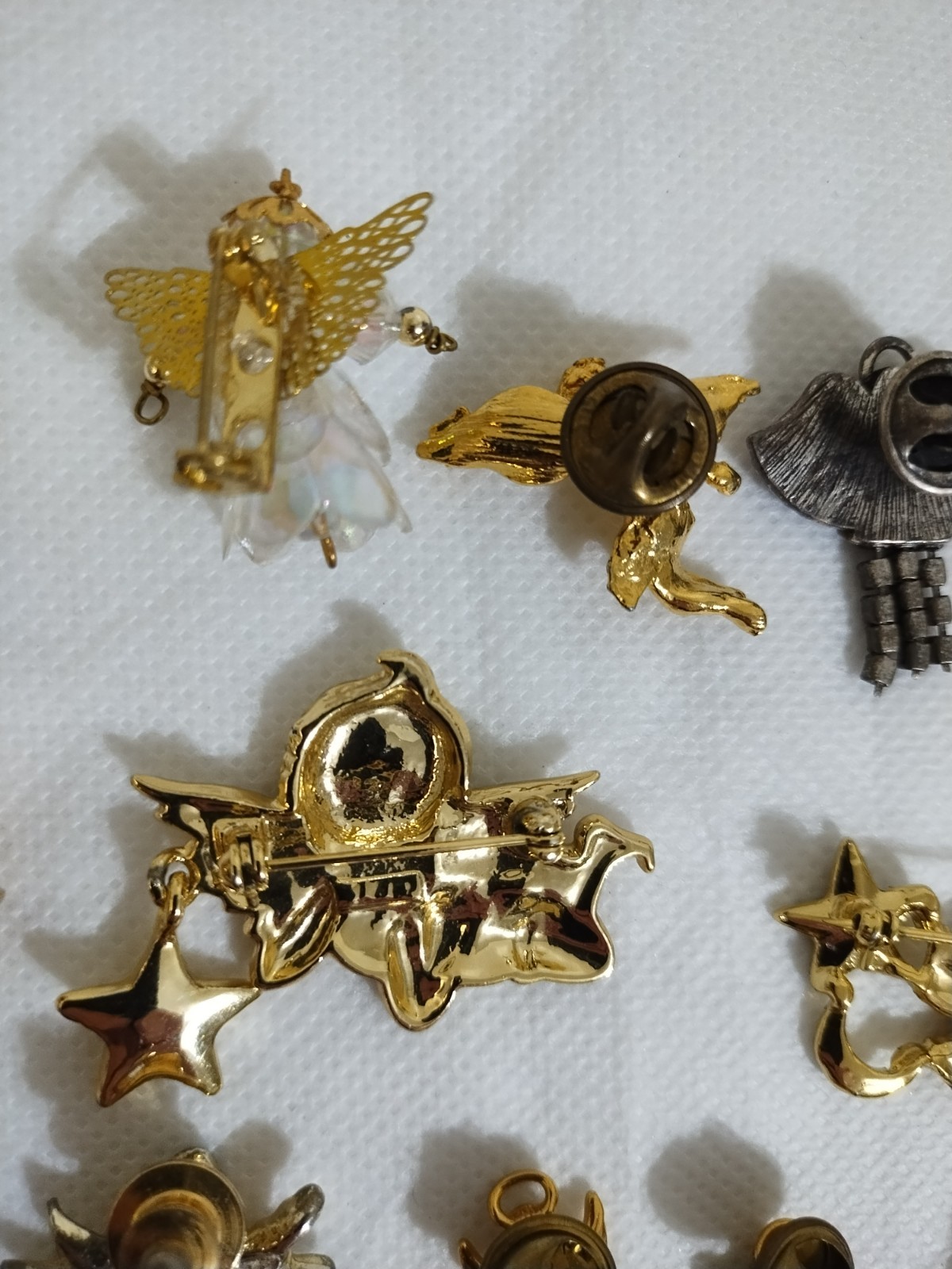 Vintage to Now ANGELS Pins Brooches 25 Pcs Read Description!
