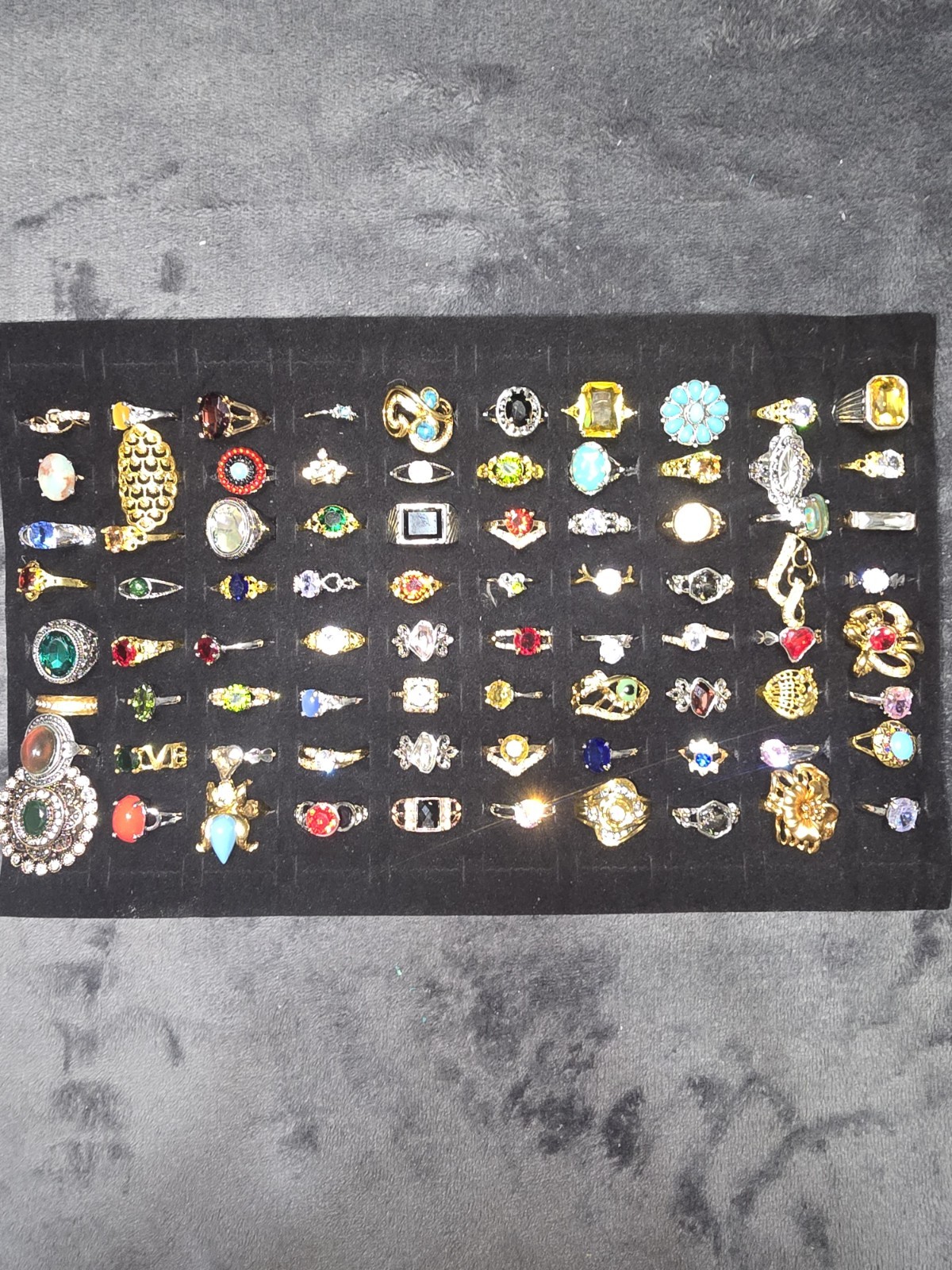 Modern Vintage 80 Piece Costume Ring Lot