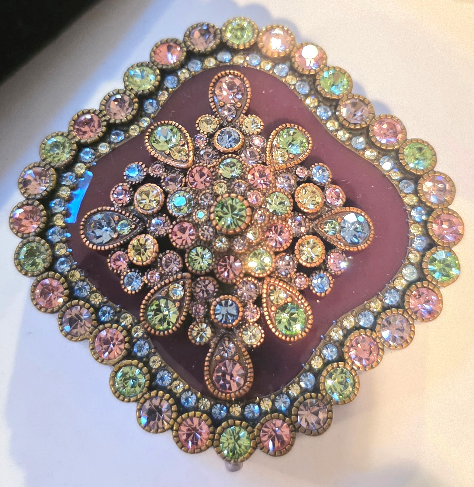 joan rivers jeweled secrets keepsake box Treasured Reverie brooch earrings pin