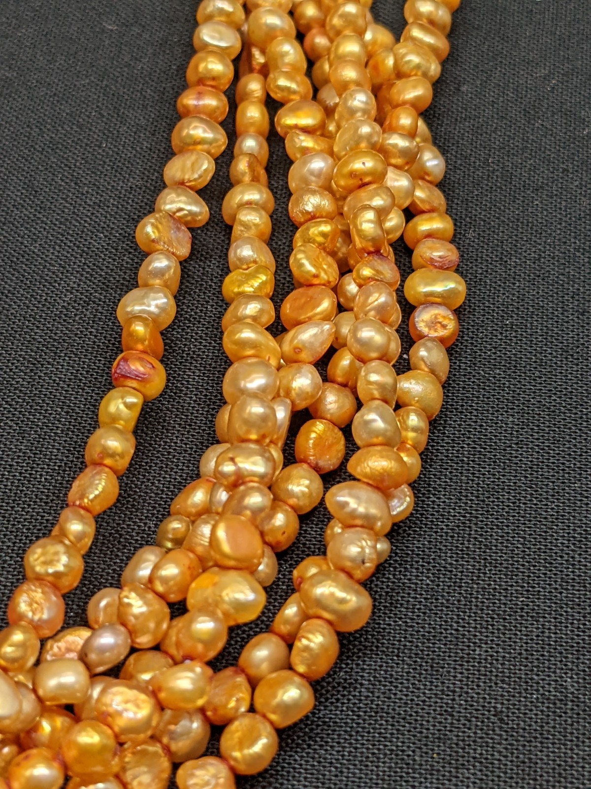 Multi-Strand Cultured Pearl Necklace Sterling Silver 925 Clasp ~20″ Silpada?