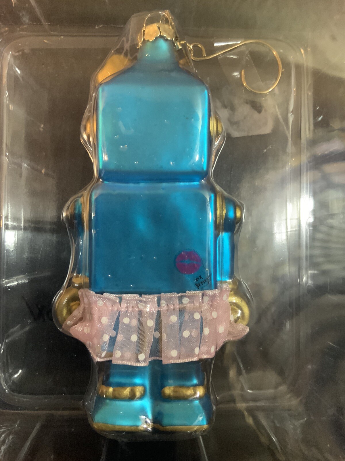 Betsey Johnson Blue Robot Ornament Extremely Rare – P2