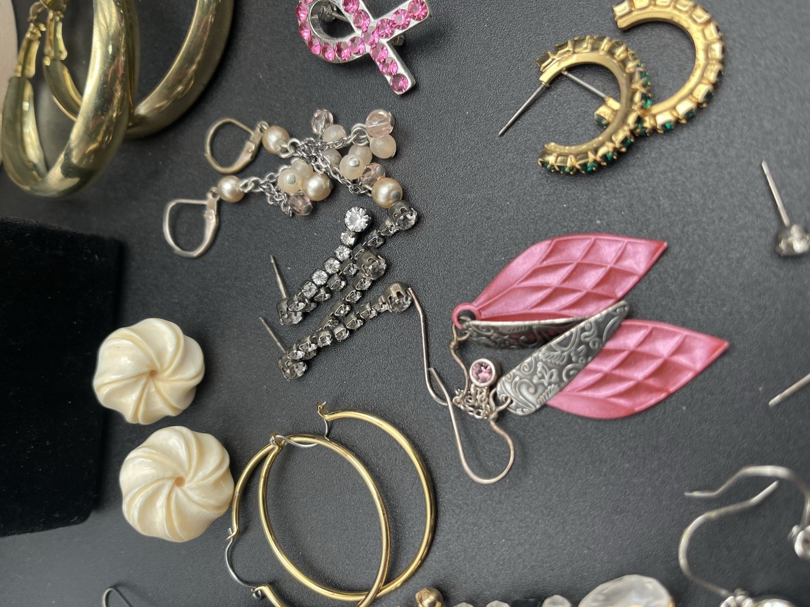 🔥 Vintage To MOD 20 Lot Earrings And Pin Sparkle, Enamel