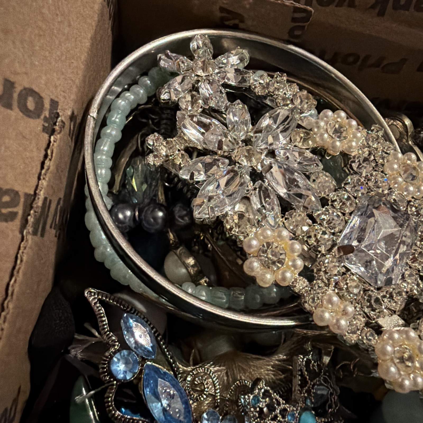Vintage to Now Jewelry Lot, All Wearable Untested. No Broken. Box A6