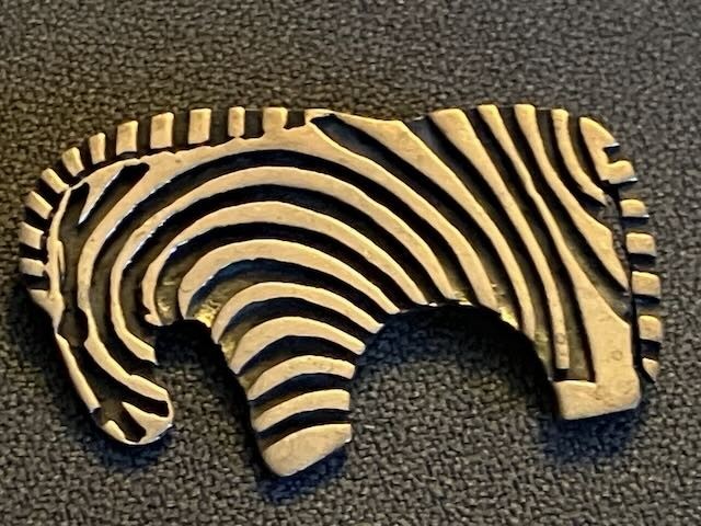 James Avery Zebra Brooch/Pendant 925 Silver