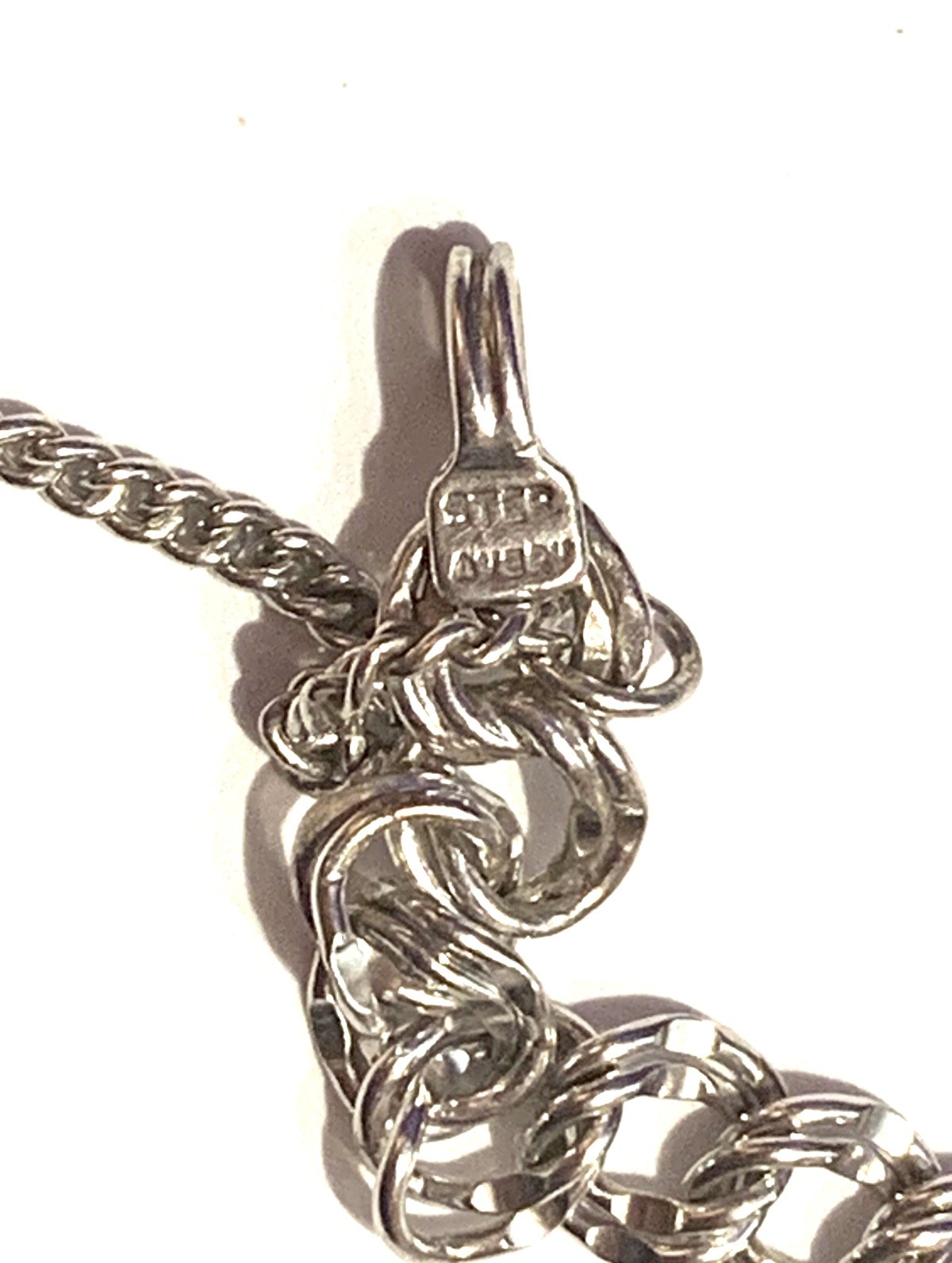 James Avery 7.5″ Light Double Curb Charm Bracelet Sterling Signed EUC