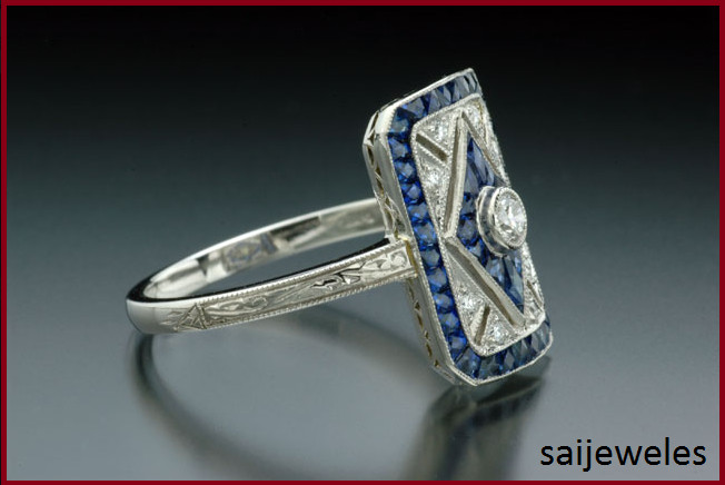 Lab-Created 1CT Round Cut VVS1 Diamond Vintage Art Deco Ring 14K White Gold FN