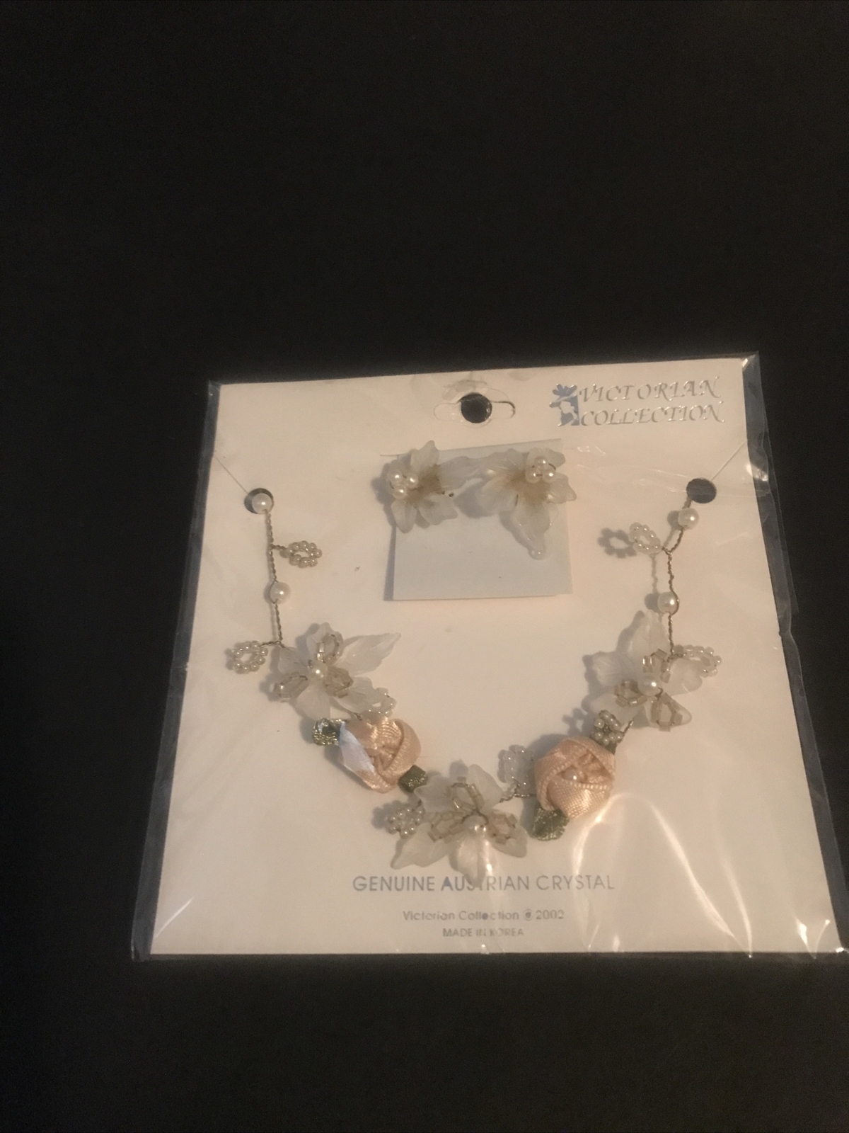 ✨VTG Victorian Collection Genuine Australian Crystal Necklace&Earrings NRFP MIB✨