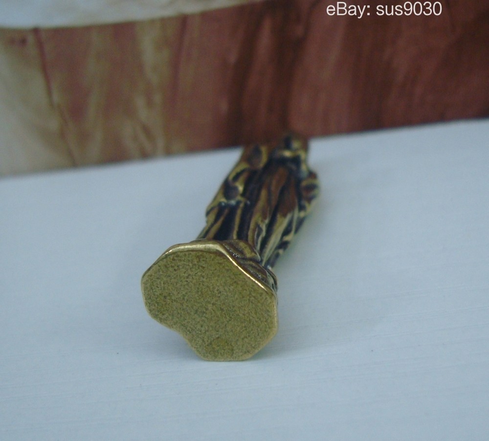 Solid Brass Virgin Mary Woman Figurine Statue Pendant