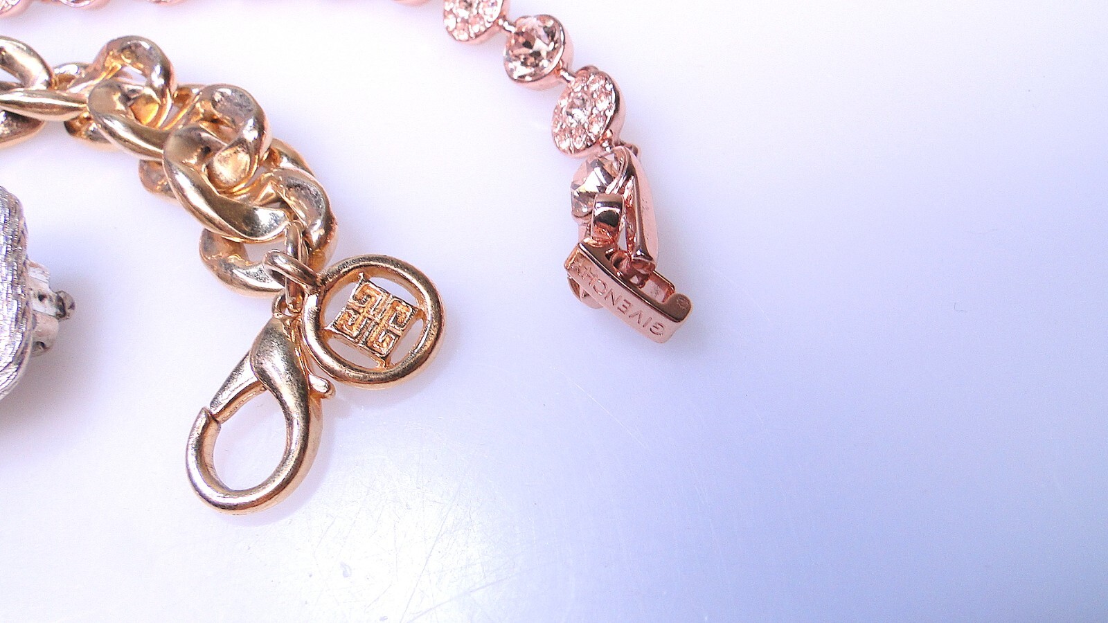 Givenchy Jewelry Lot Designer Bracelets & Vintage Clip Earrings 3pcs Bracelet