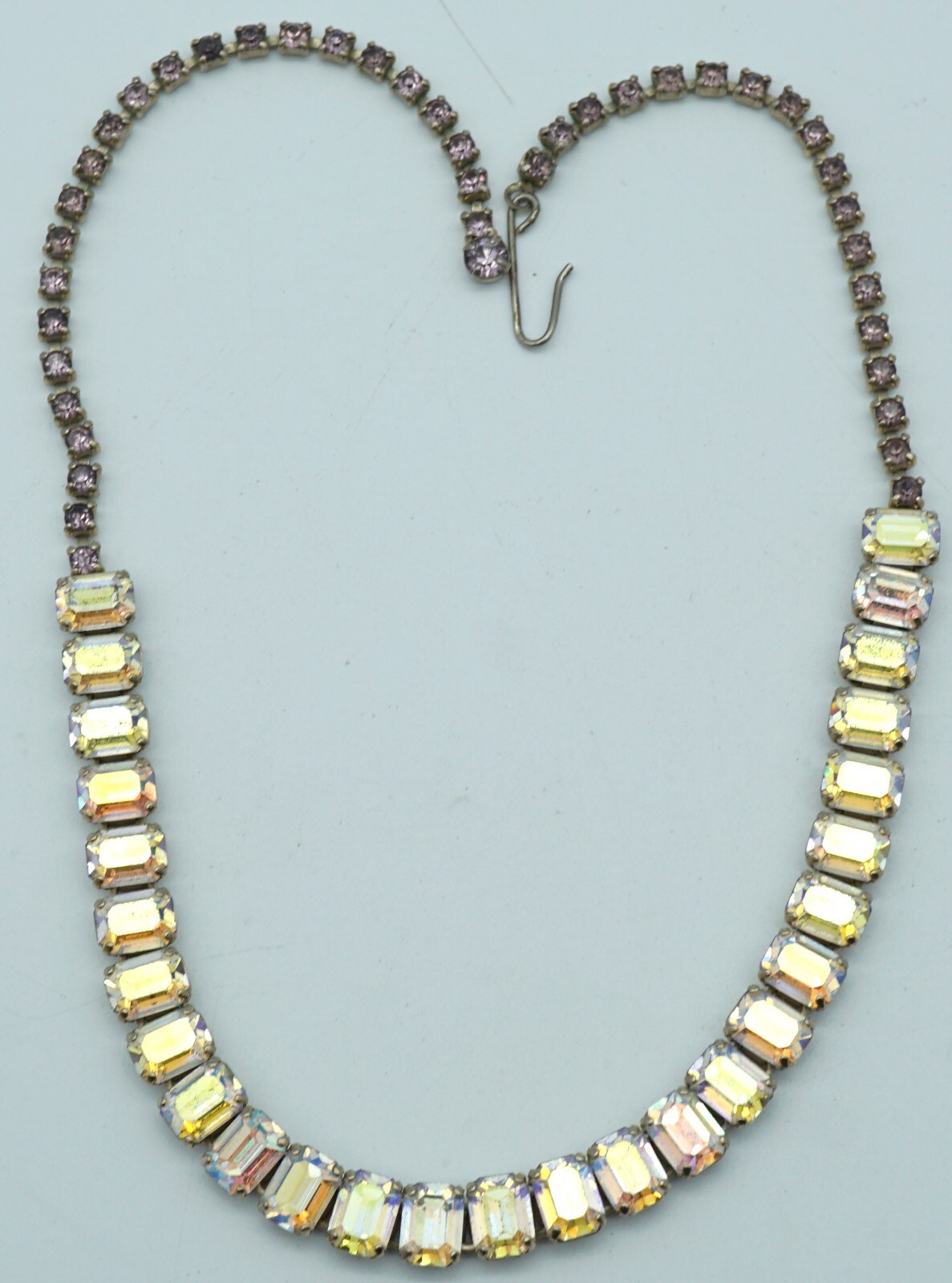 Aurora Borealis Crystal Bead Necklace and Bracelet Set