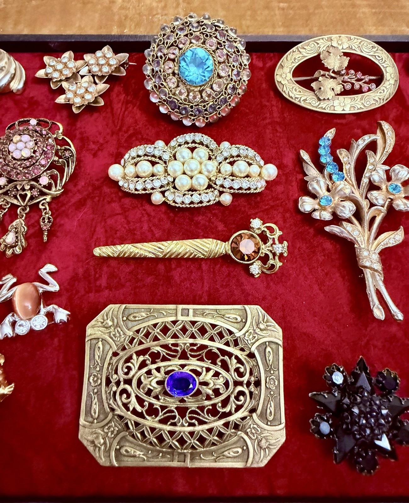 HUGE Vintage Mod Rhinestone Jewelry Lot High End Schreiner Weiss Eisenberg +