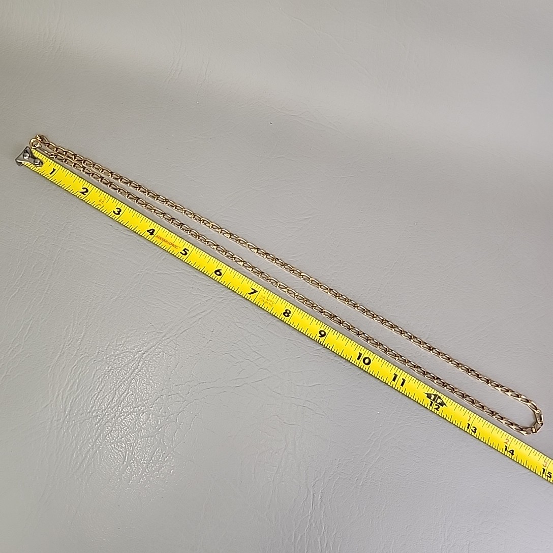 Vintage Napier Curb Link 4mm Necklace 28″