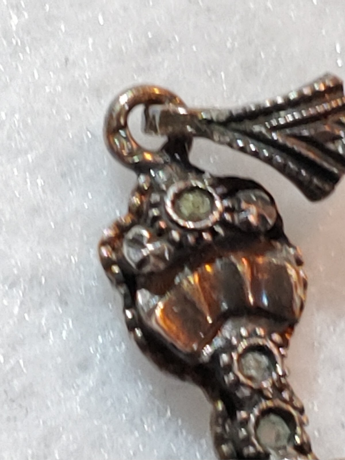 VTG RARE – CROSS PENDANT – Solid 10K GOLD & DIAMONDS – SIGNED – SEE PICTURES