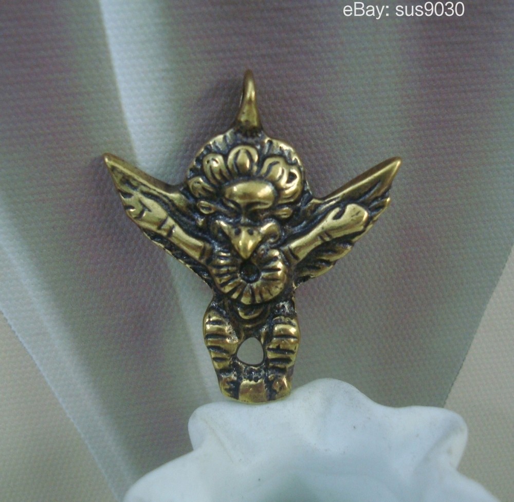 Solid Brass Roc Ancient Bird Figurine Pendant Statue
