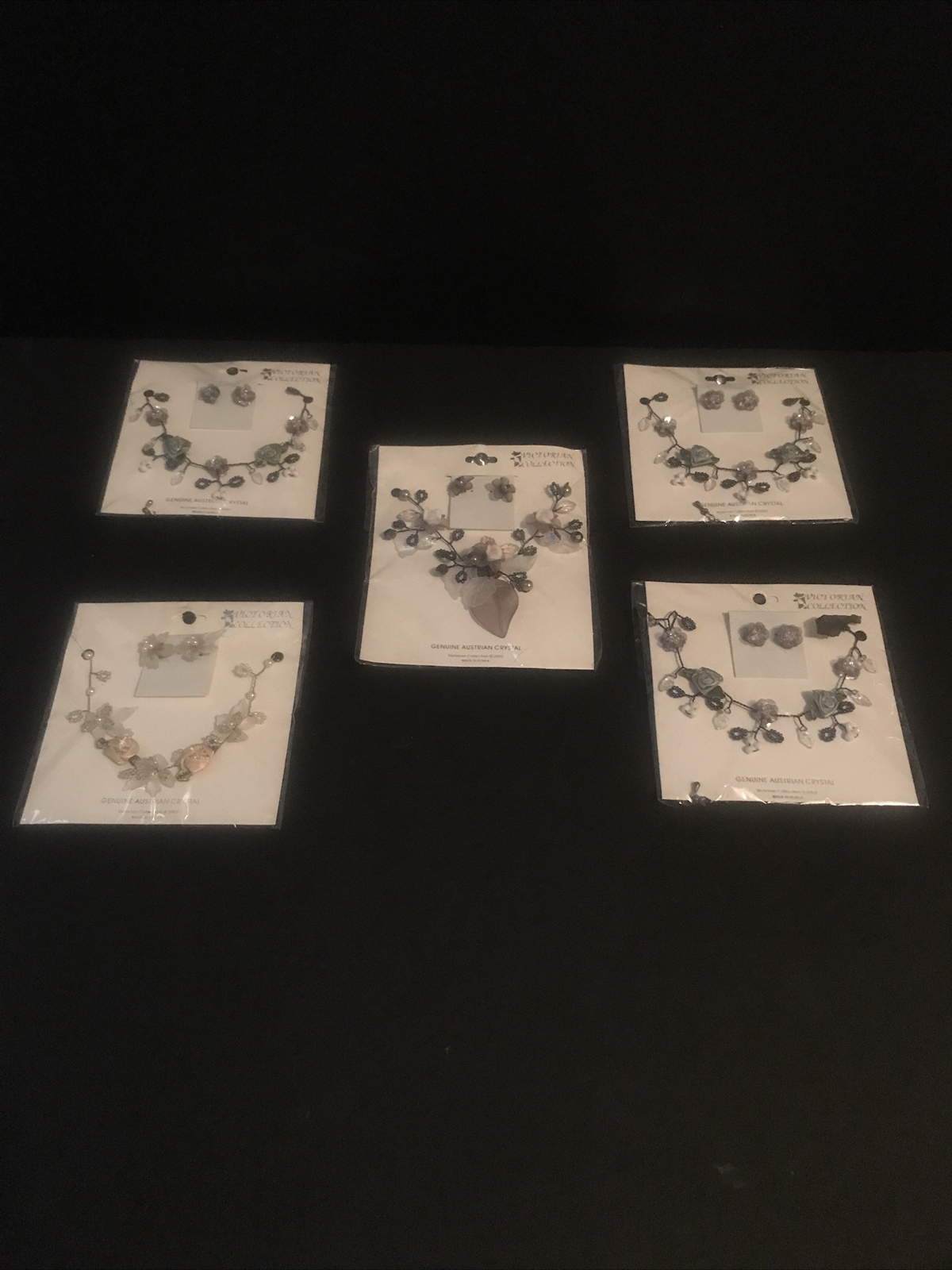 ✨VTG Victorian Collection Genuine Australian Crystal Necklace&Earrings NRFP MIB✨
