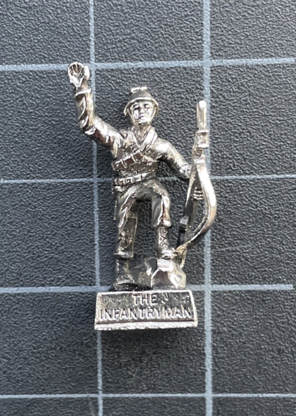 Crest Craft US Army Infantryman Fort Benning Georgia 3D Soldier Charm Pendant