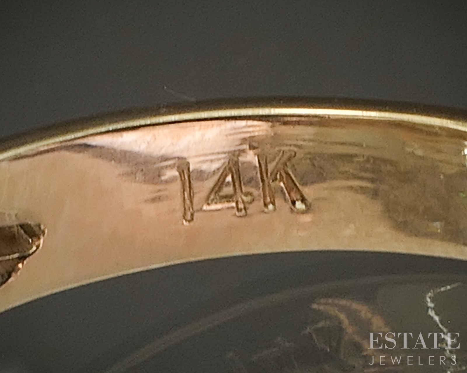 Vintage 14k Yellow Gold Natural .35ctw Diamond Ladies Infinity Band 5.1g p24361