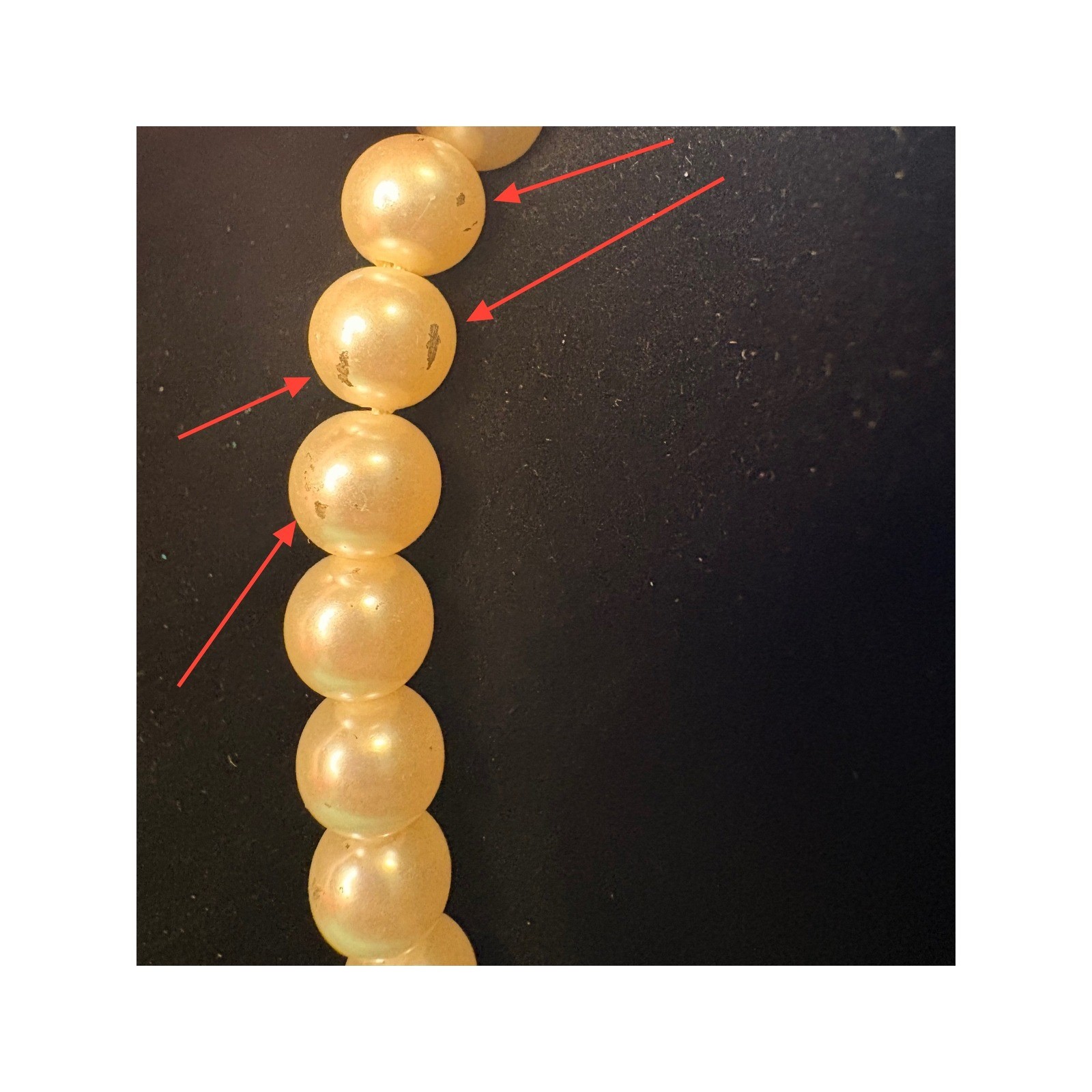 Vintage RMN Roman Orange Enamel Daisy Faux Pearl Necklace and Bracelet Set