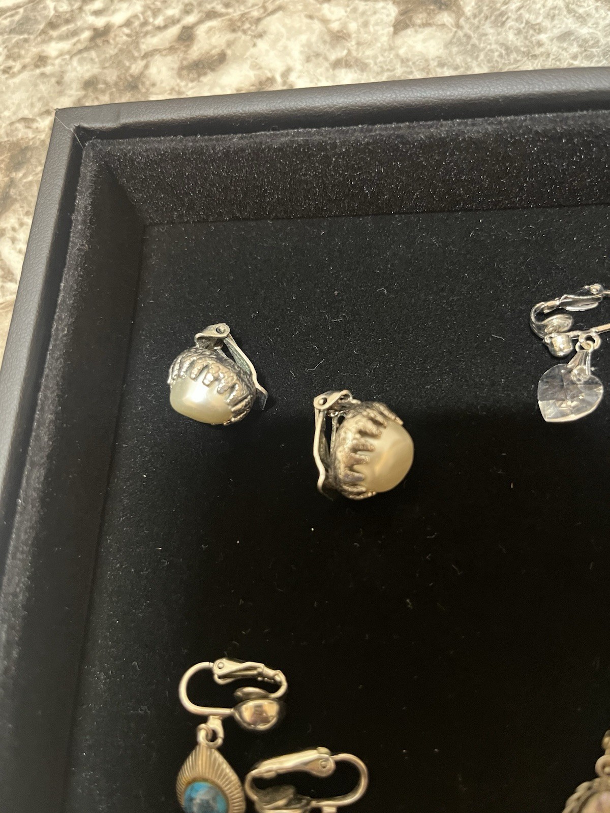 20 Pair Vintage Clip On EarRings Various Colors And Styles As Pictured Lot 02
