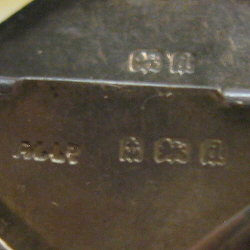 Antique Edwardian Engraved Sterling Silver Stamp Case Charm Adie & Lovekin Ltd