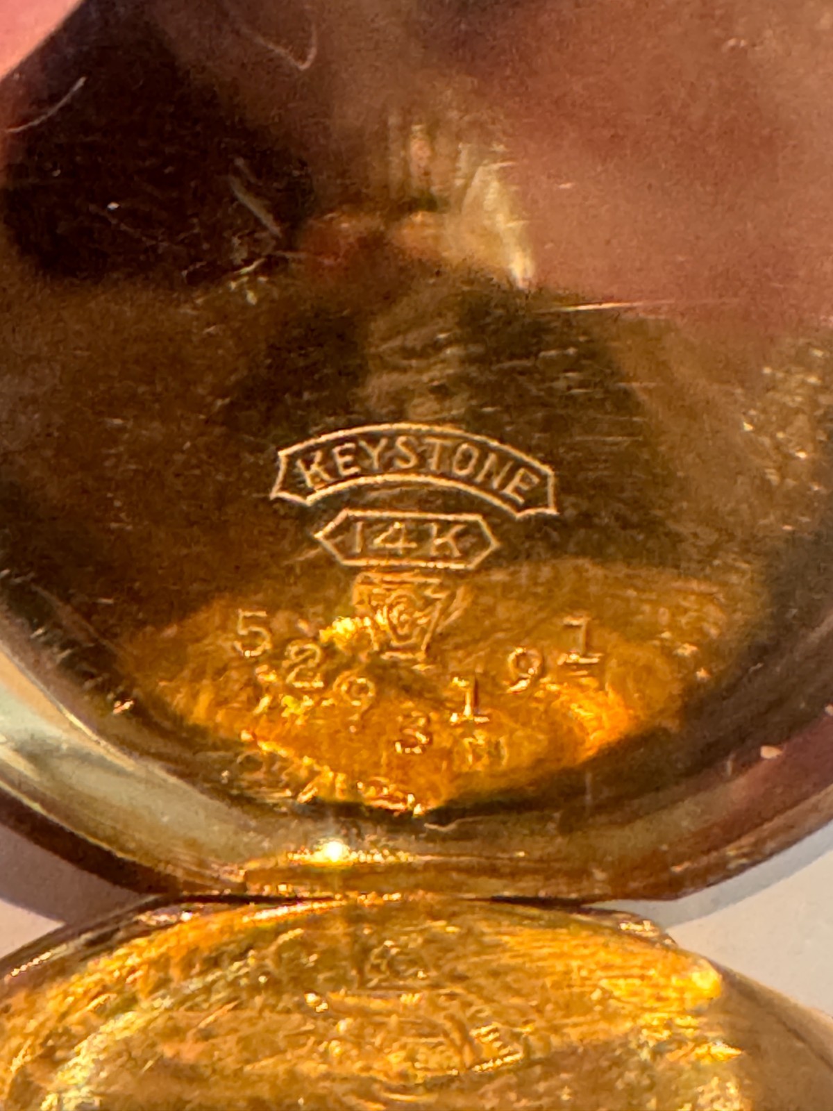 Antique Elgin 14K Gold Trench Watch, 1914 Production Year.