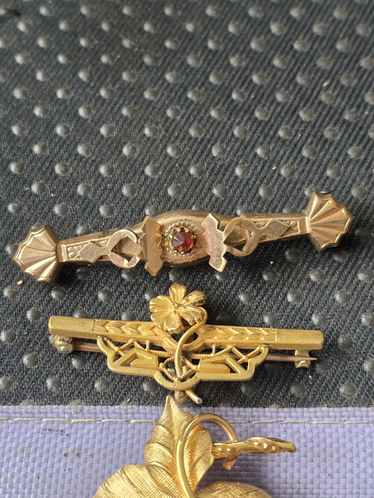 Victorian Gold Filled Brooches Lot Of 3 In Pre Owned Condition #H