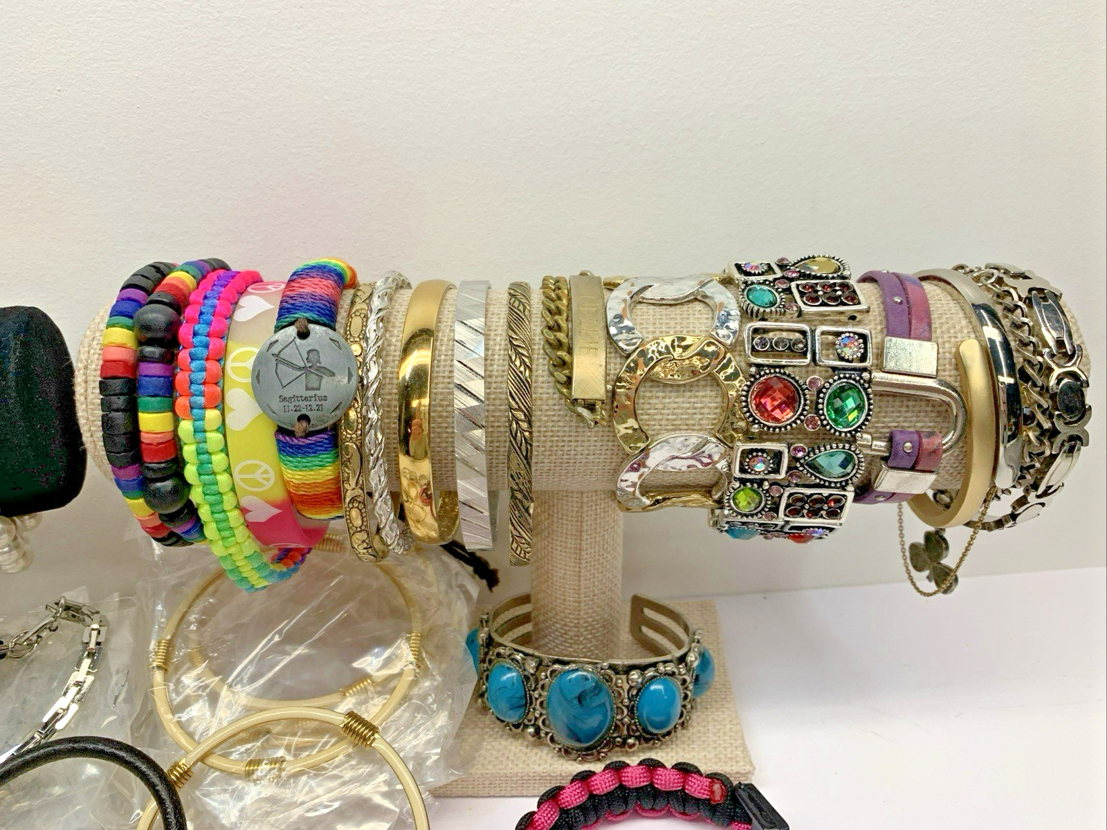 Lot of 70 Bracelets Vintage To Modern Variety of Color Styles Costume Jewelry