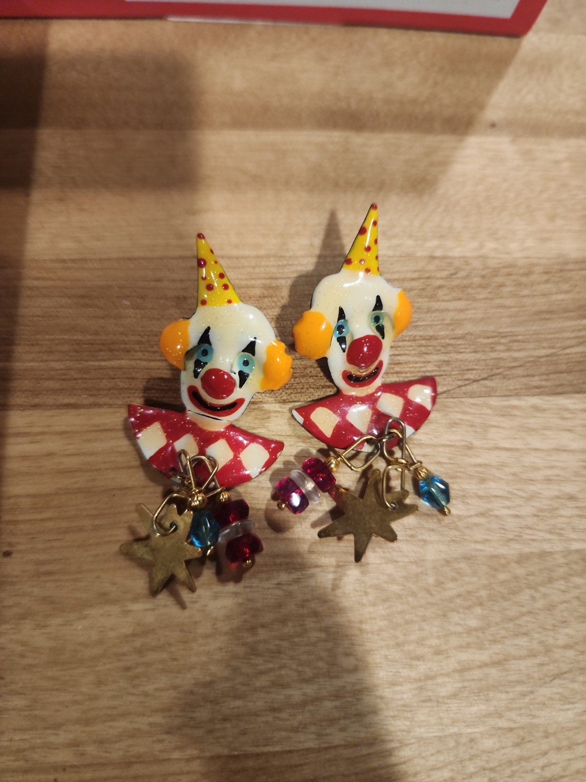 Lunch At The Ritz Clown Earrings