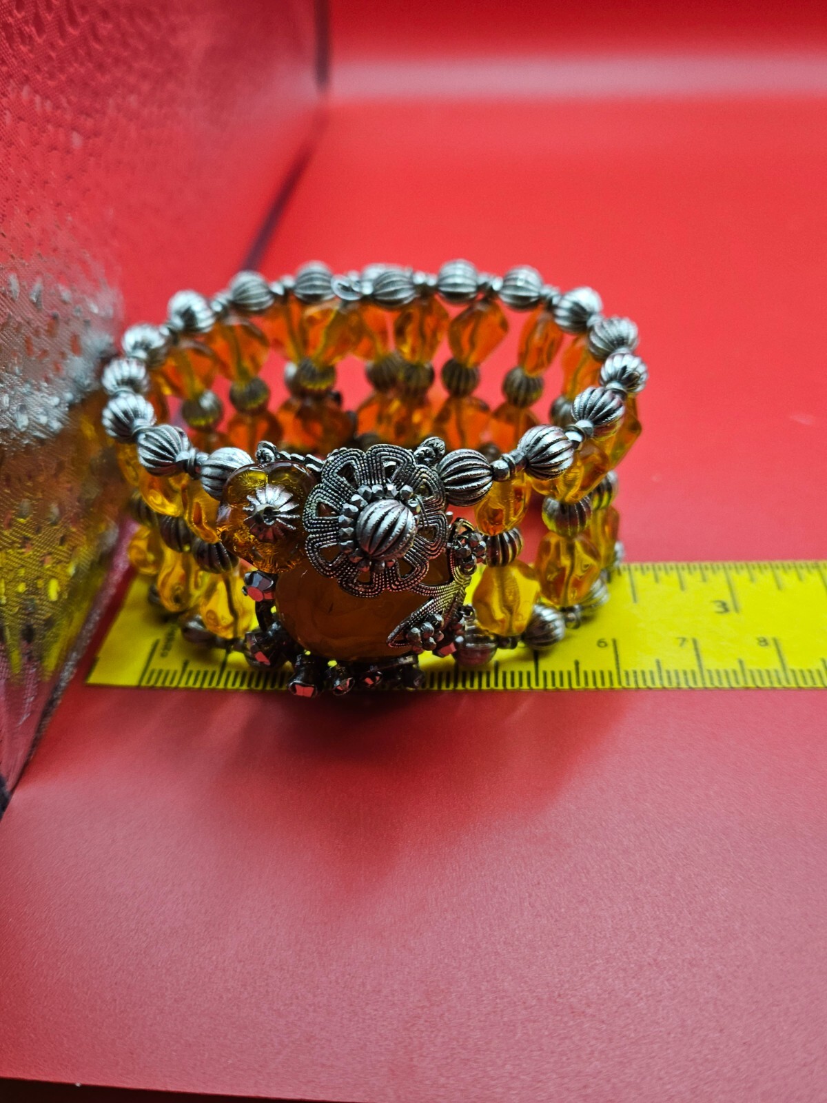 MIRIAM HASKELL Signed Multi Strand Quartz Crystal WRAP Beaded Vintage BRACELET